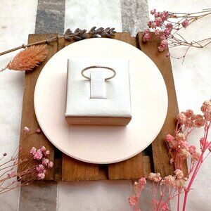 Gold Sparkle Twist Stacking Ring | 14k Gold Filled